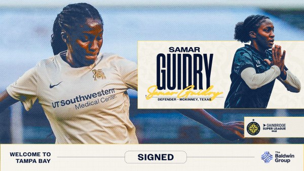 Tampa Bay Sun FC Signs Defender Samar Guidry to 1+1 Contract