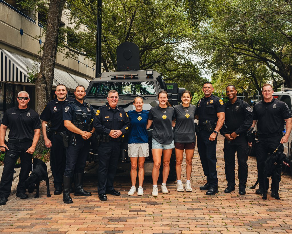 Sydny Nasello, Taylor Chism, Cristina Roque, and Tampa PD